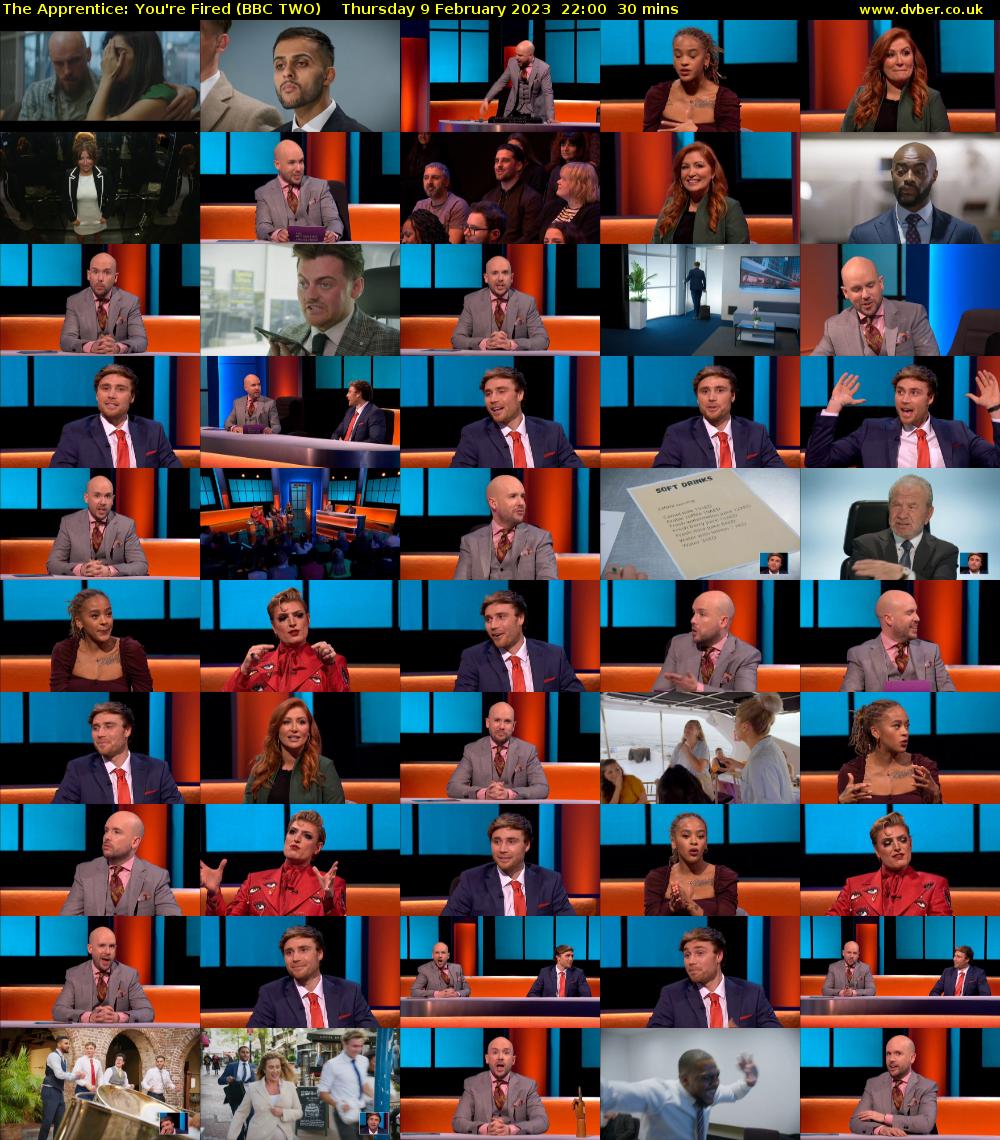 The Apprentice: You're Fired (BBC TWO) Thursday 9 February 2023 22:00 - 22:30