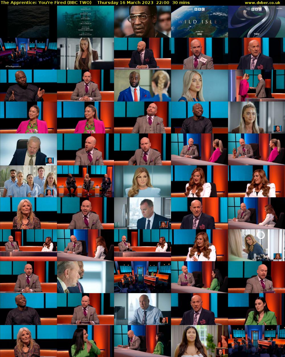 The Apprentice: You're Fired (BBC TWO) Thursday 16 March 2023 22:00 - 22:30