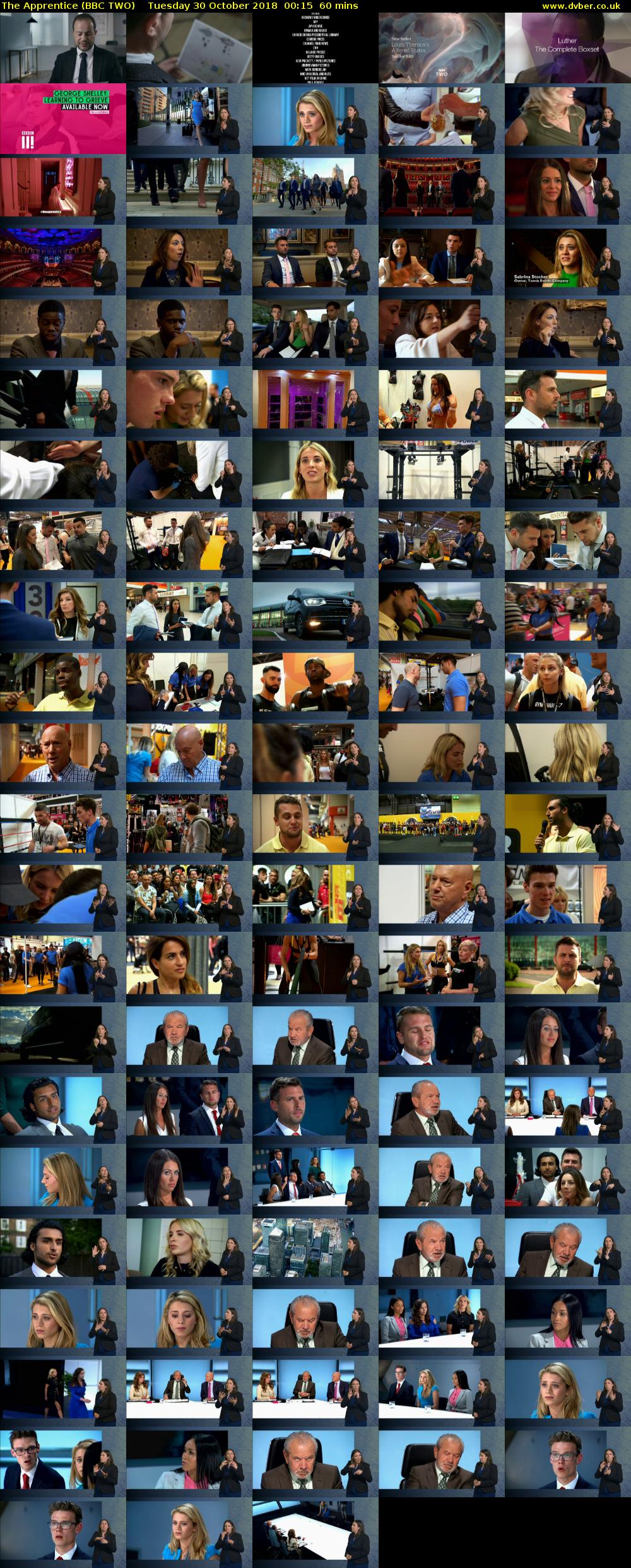 The Apprentice (BBC TWO) Tuesday 30 October 2018 00:15 - 01:15