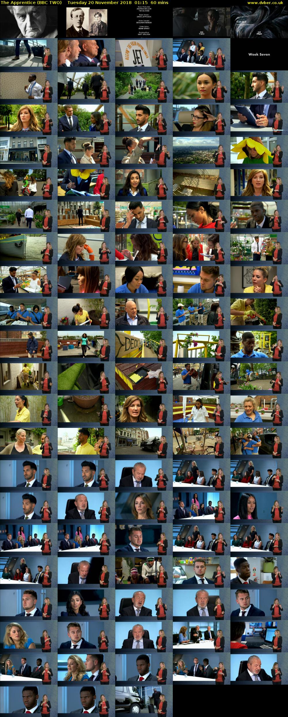 The Apprentice (BBC TWO) Tuesday 20 November 2018 01:15 - 02:15