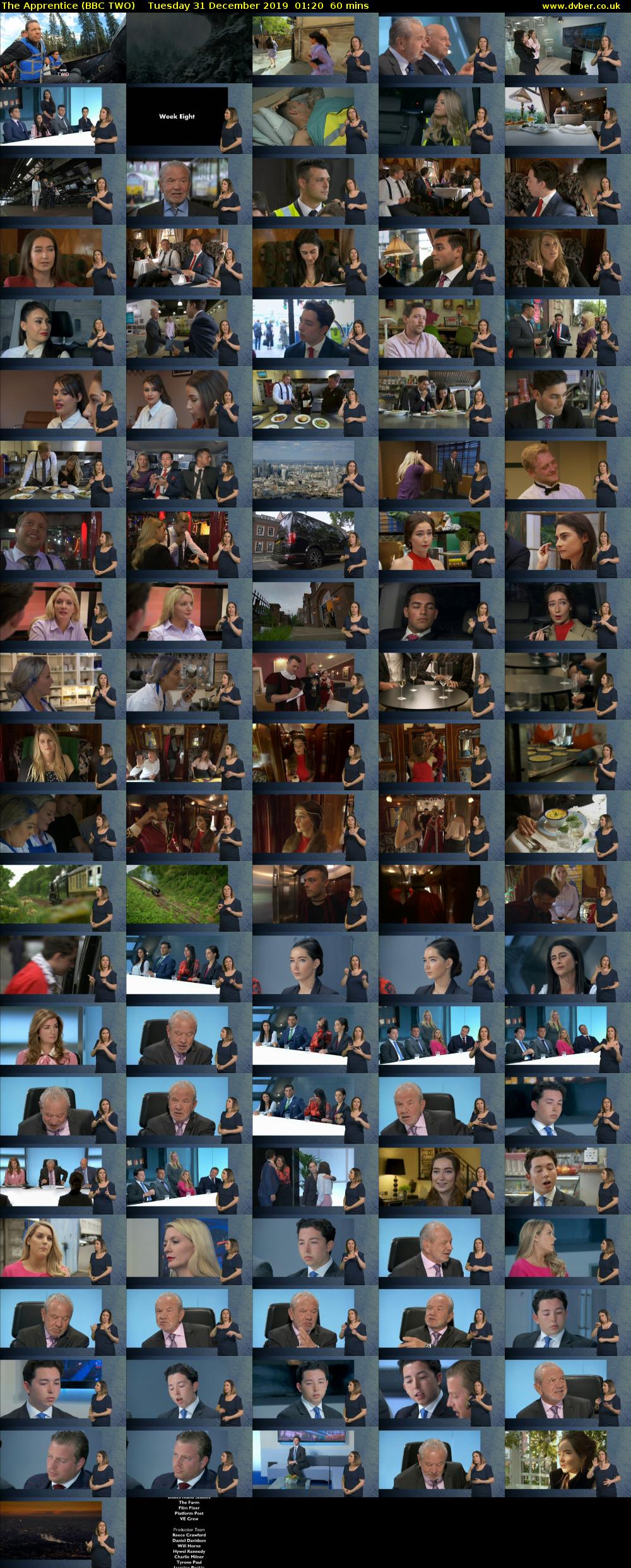The Apprentice (BBC TWO) Tuesday 31 December 2019 01:20 - 02:20