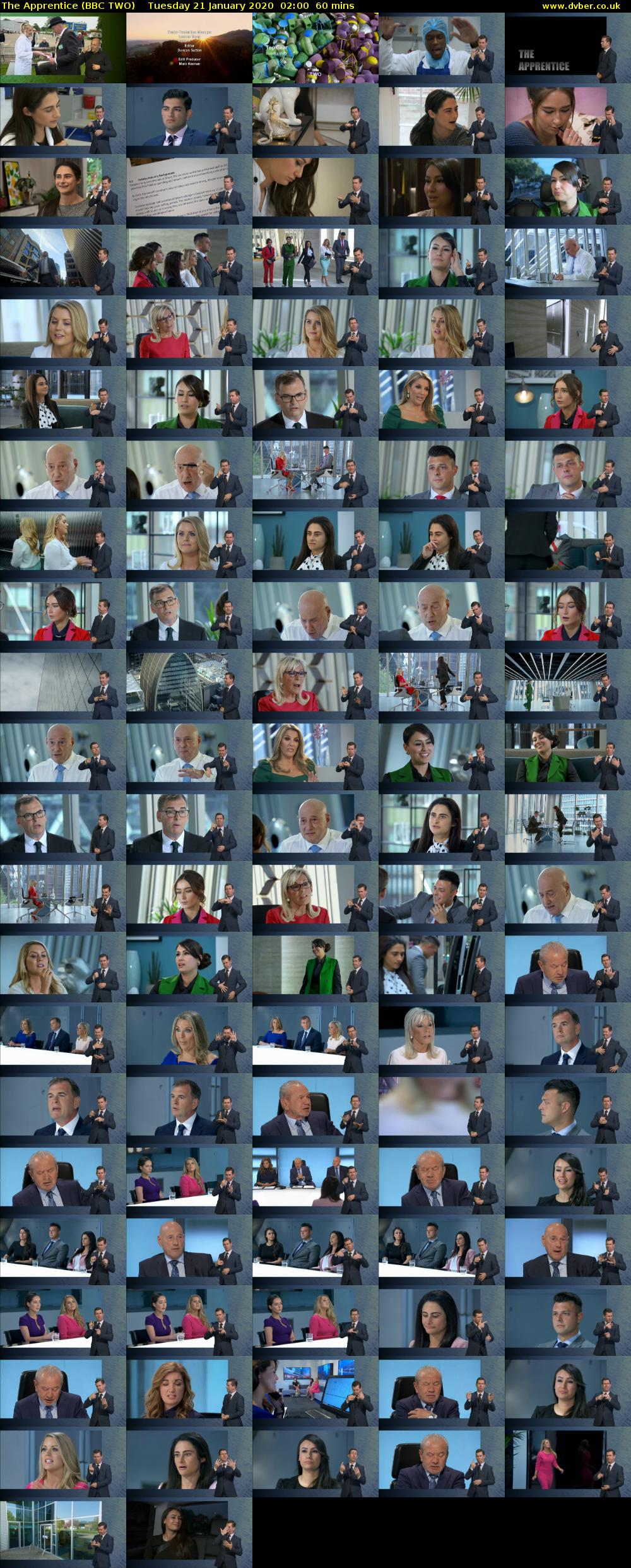 The Apprentice (BBC TWO) Tuesday 21 January 2020 02:00 - 03:00