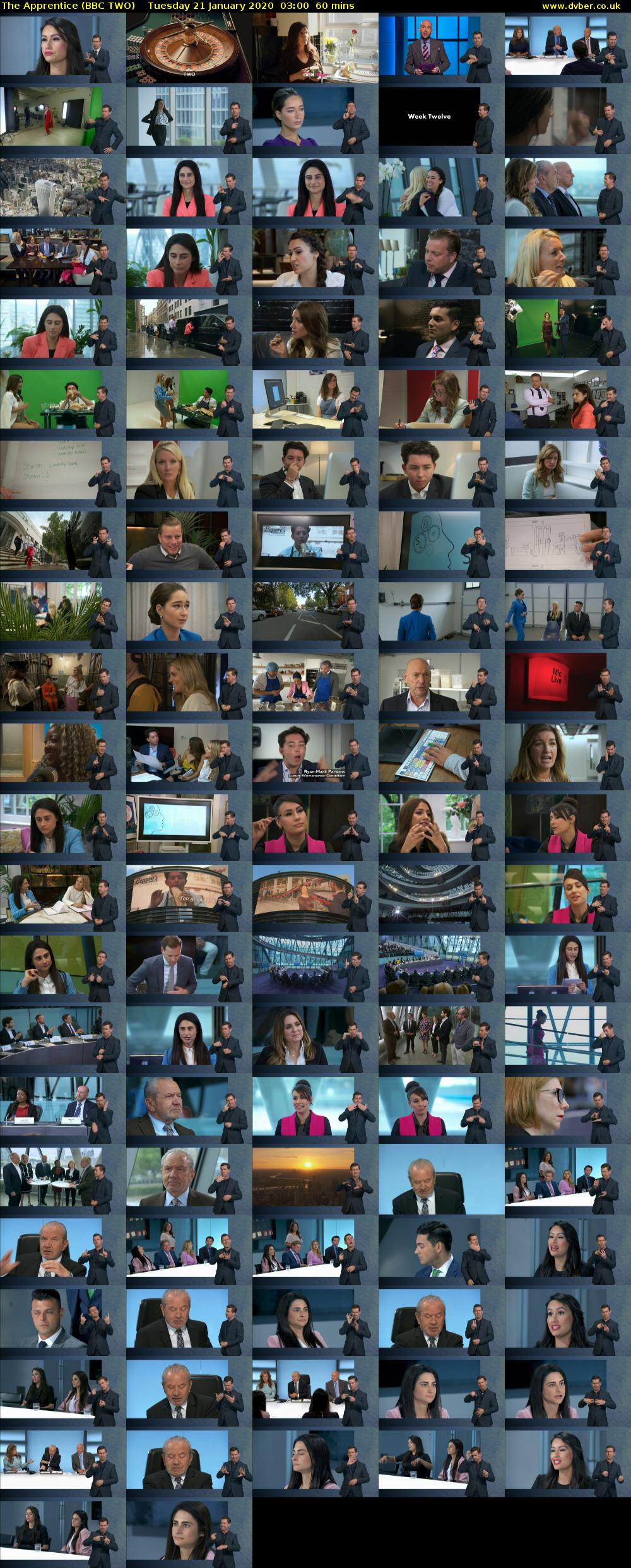 The Apprentice (BBC TWO) Tuesday 21 January 2020 03:00 - 04:00