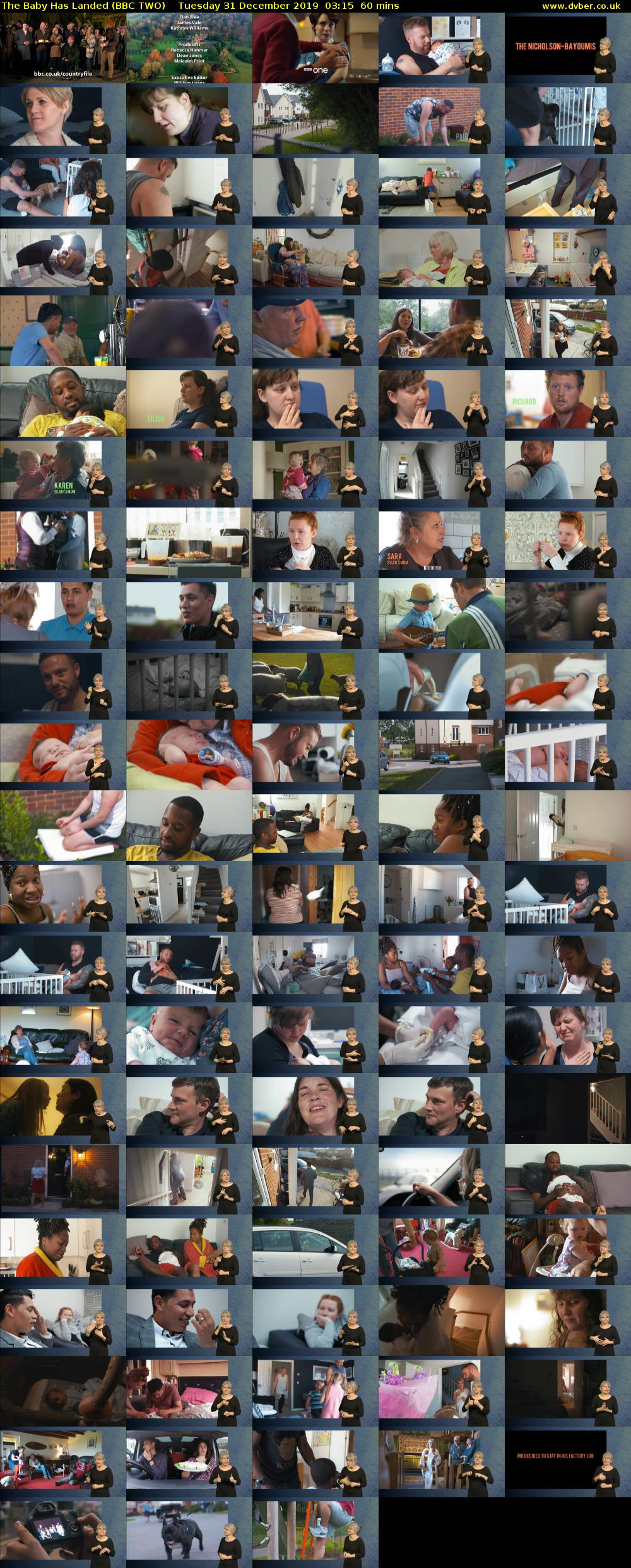 The Baby Has Landed (BBC TWO) Tuesday 31 December 2019 03:15 - 04:15