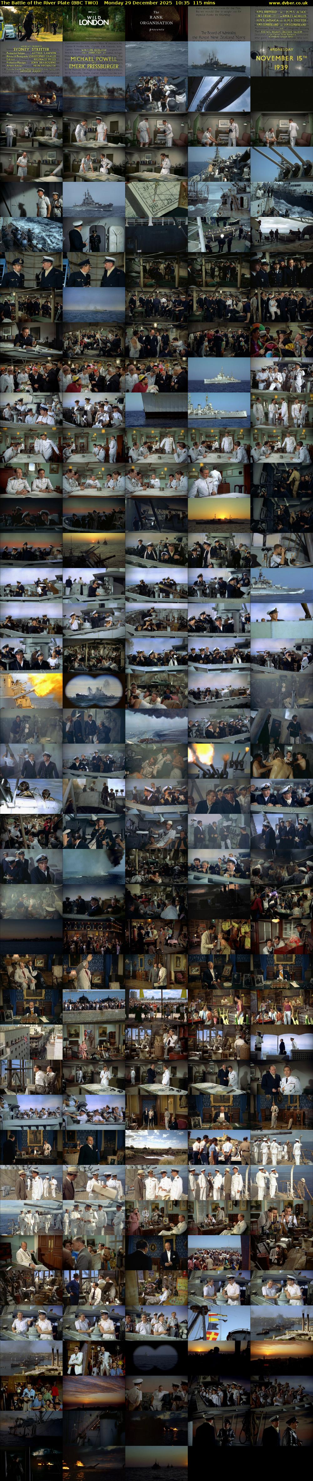 The Battle of the River Plate (BBC TWO) Monday 29 December 2025 10:35 - 12:30