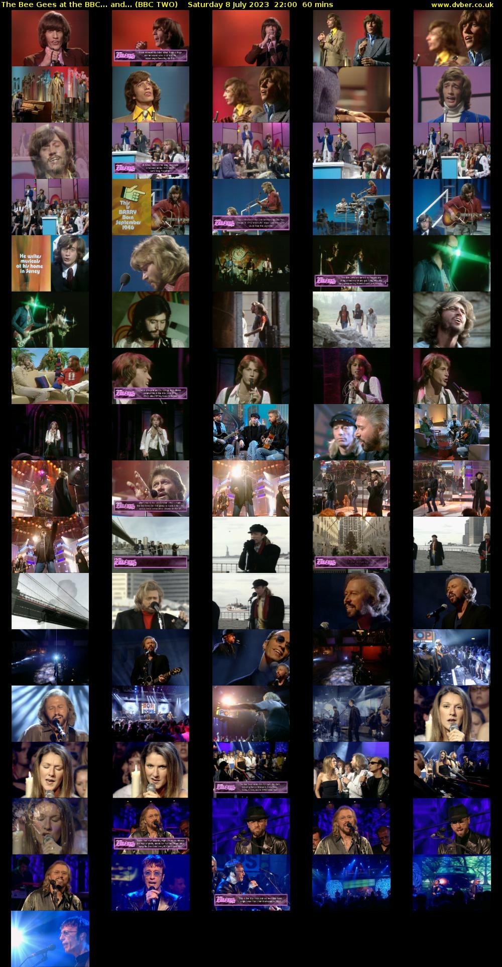 The Bee Gees at the BBC... and... (BBC TWO) Saturday 8 July 2023 22:00 - 23:00