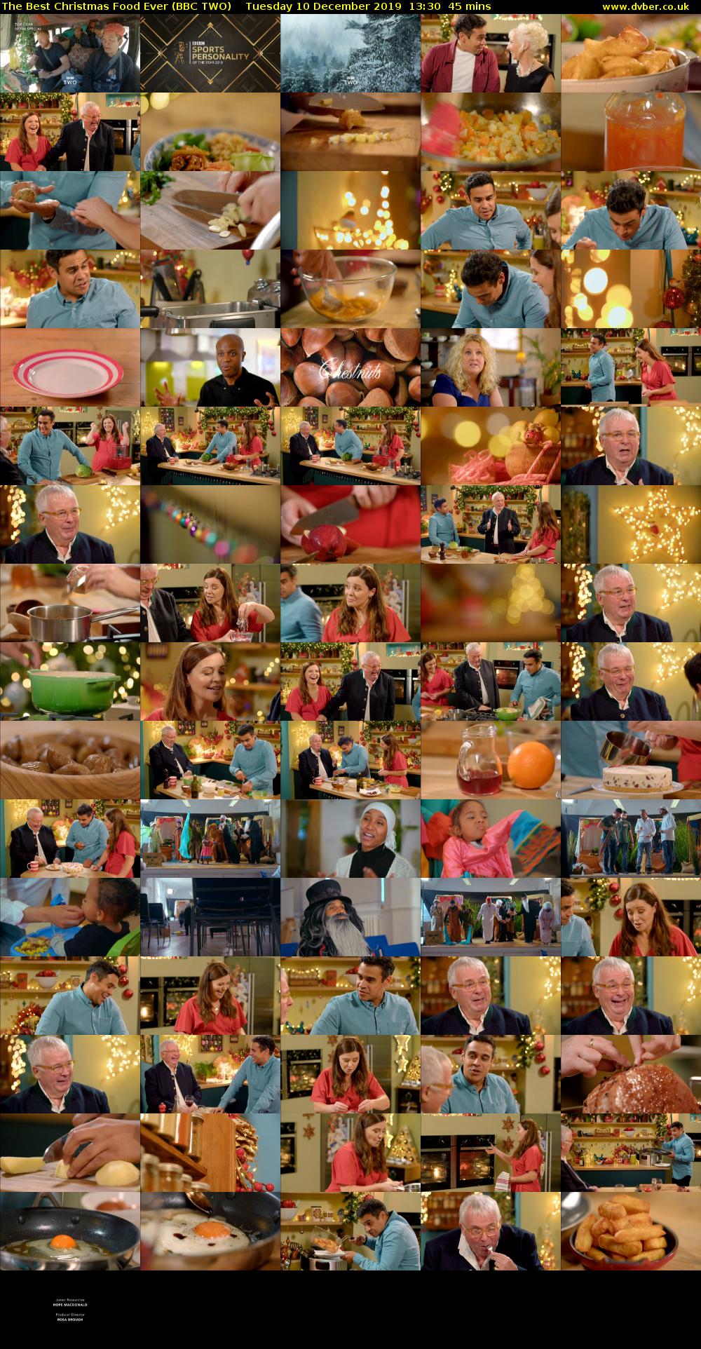 The Best Christmas Food Ever (BBC TWO) Tuesday 10 December 2019 13:30 - 14:15