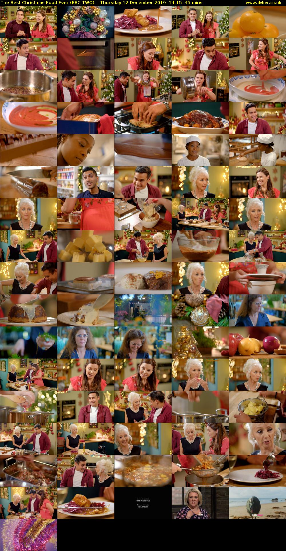 The Best Christmas Food Ever (BBC TWO) Thursday 12 December 2019 14:15 - 15:00