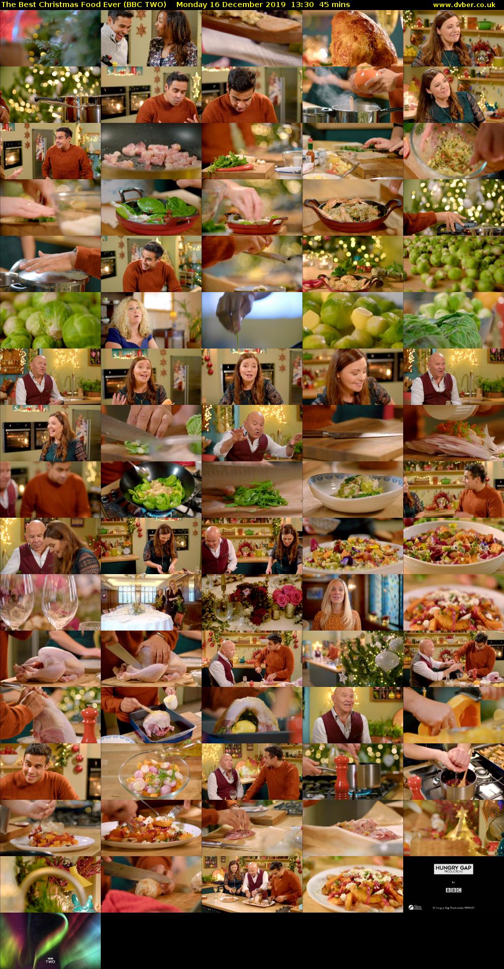 The Best Christmas Food Ever (BBC TWO) Monday 16 December 2019 13:30 - 14:15