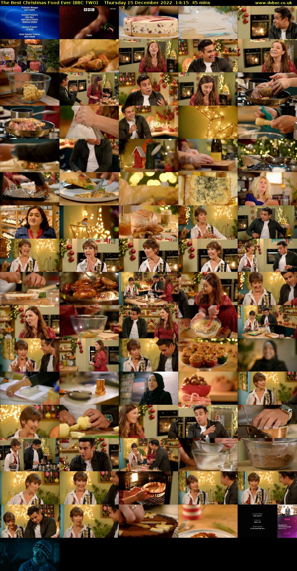 The Best Christmas Food Ever (BBC TWO) Thursday 15 December 2022 14:15 - 15:00
