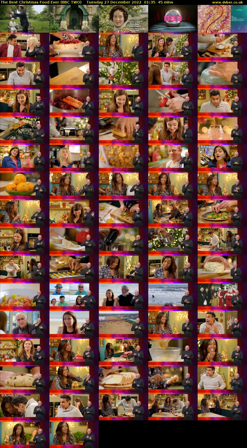 The Best Christmas Food Ever (BBC TWO) Tuesday 27 December 2022 01:35 - 02:20