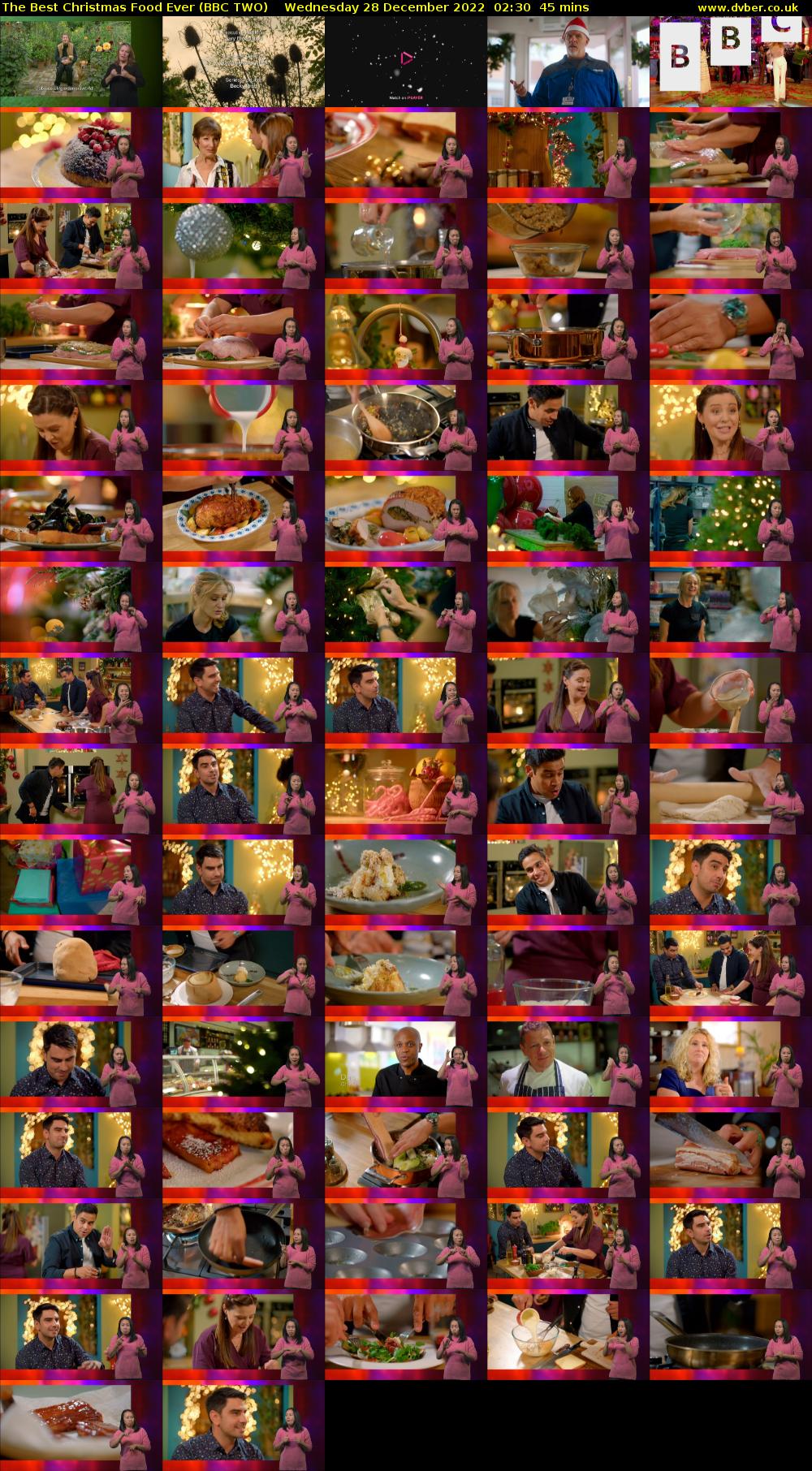 The Best Christmas Food Ever (BBC TWO) Wednesday 28 December 2022 02:30 - 03:15