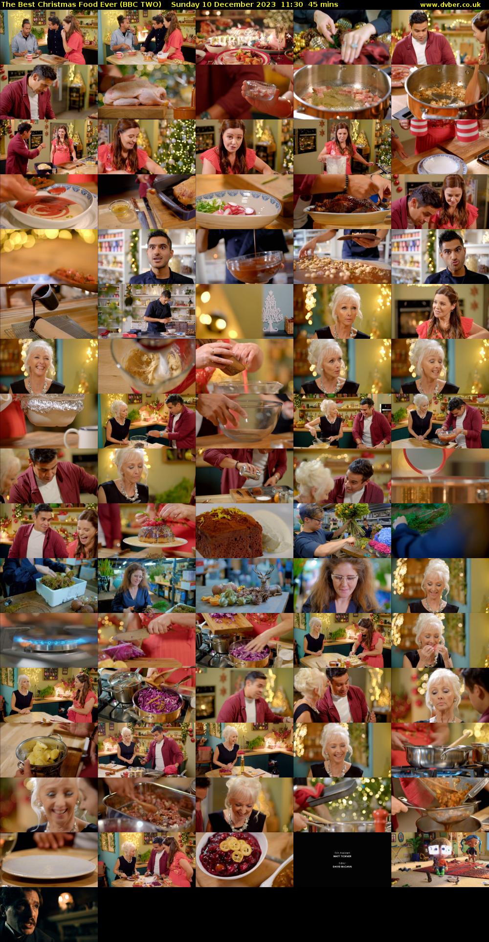 The Best Christmas Food Ever (BBC TWO) Sunday 10 December 2023 11:30 - 12:15