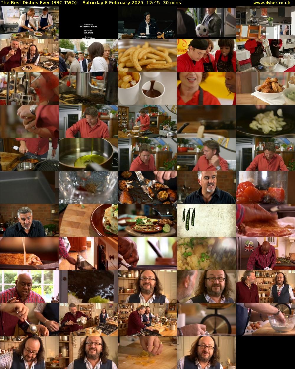 The Best Dishes Ever (BBC TWO) Saturday 8 February 2025 12:45 - 13:15
