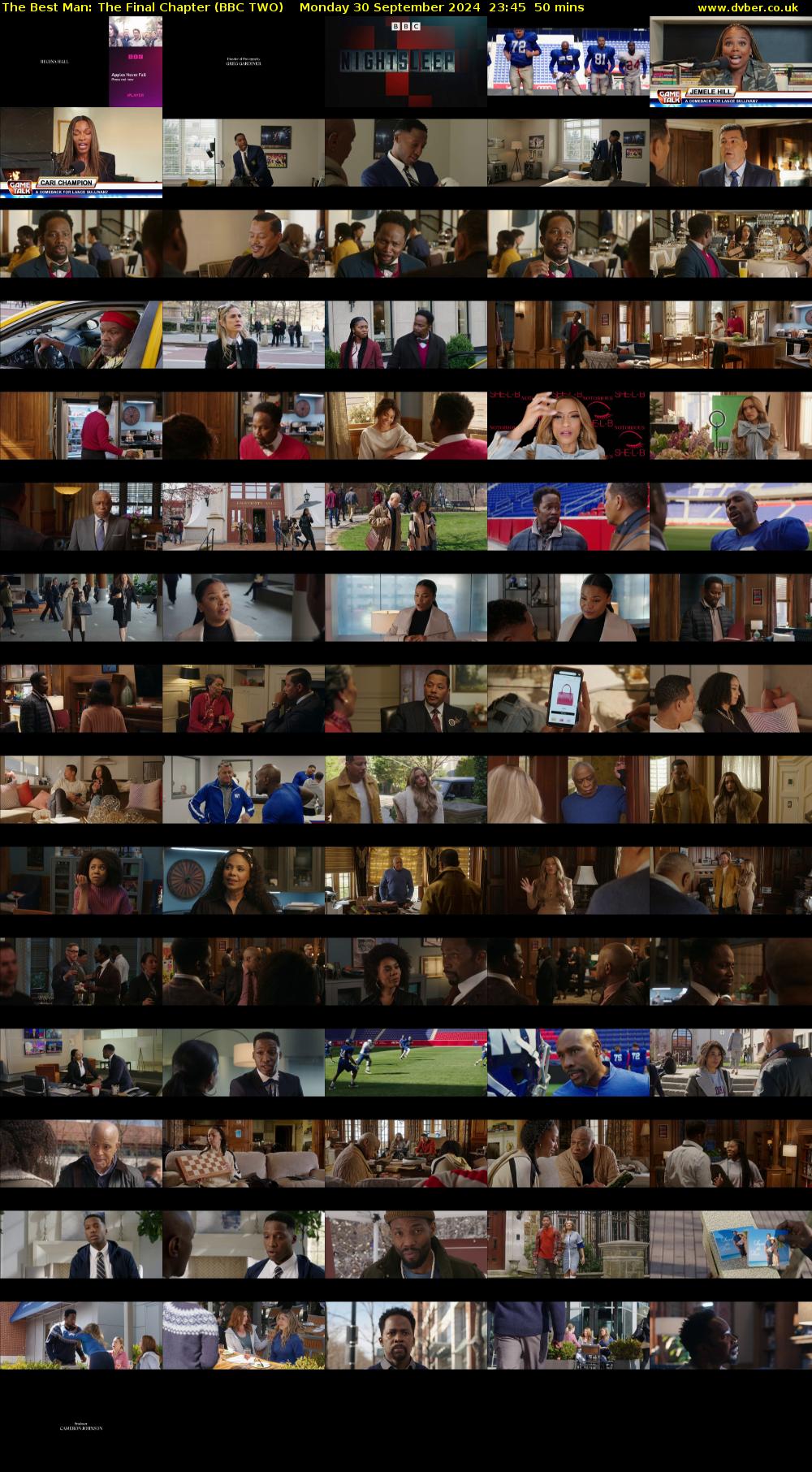 The Best Man: The Final Chapter (BBC TWO) Monday 30 September 2024 23:45 - 00:35