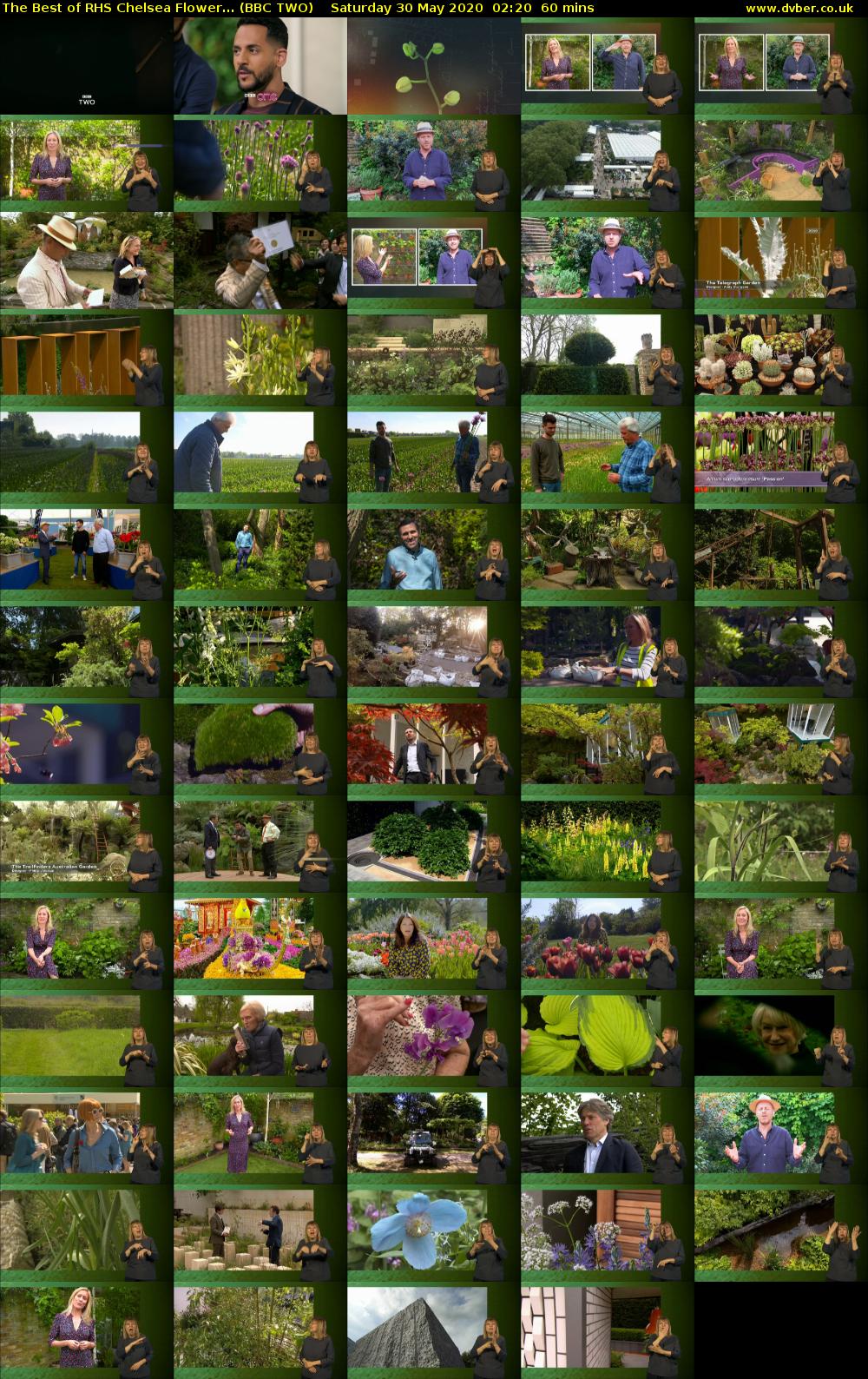 The Best of RHS Chelsea Flower... (BBC TWO) Saturday 30 May 2020 02:20 - 03:20