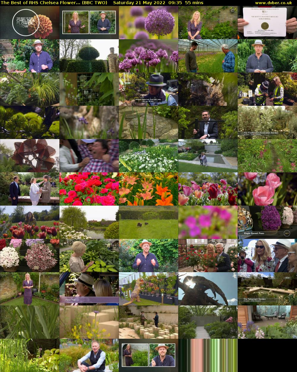 The Best of RHS Chelsea Flower... (BBC TWO) Saturday 21 May 2022 09:35 - 10:30