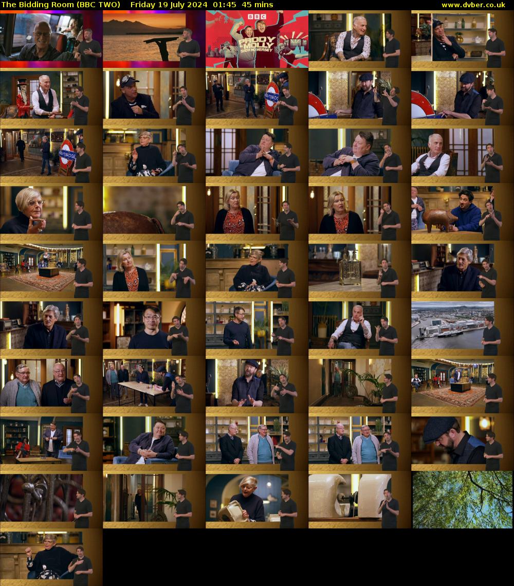 The Bidding Room (BBC TWO) Friday 19 July 2024 01:45 - 02:30