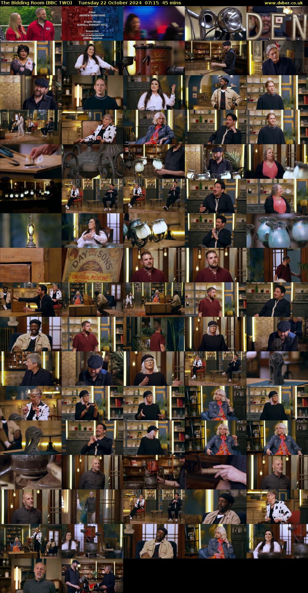 The Bidding Room (BBC TWO) Tuesday 22 October 2024 07:15 - 08:00