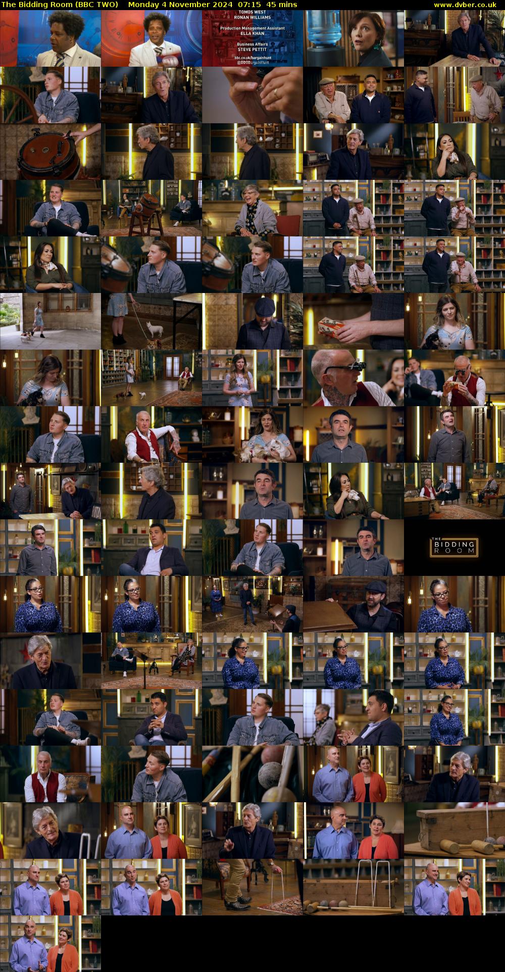 The Bidding Room (BBC TWO) Monday 4 November 2024 07:15 - 08:00