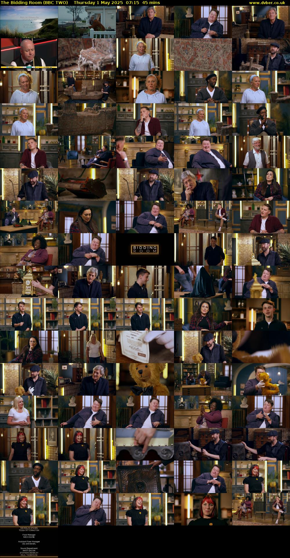 The Bidding Room (BBC TWO) Thursday 1 May 2025 07:15 - 08:00