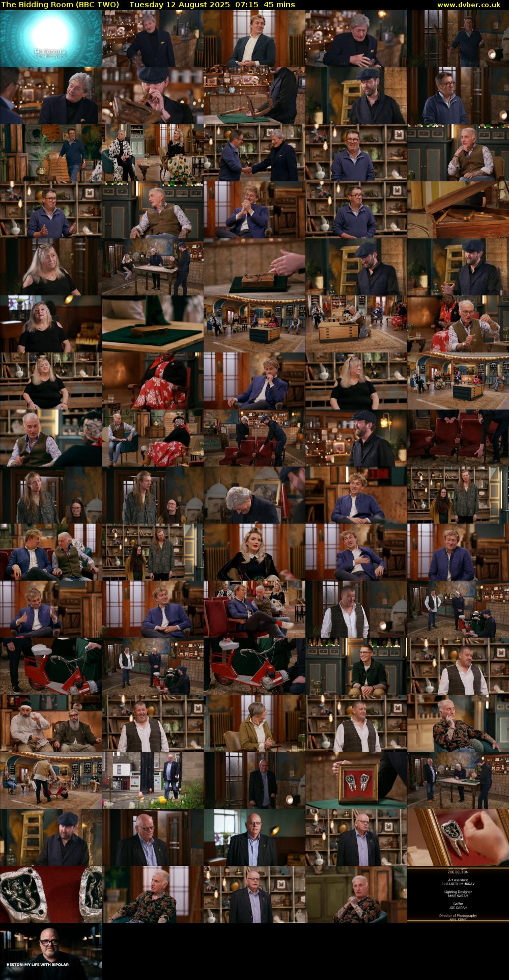 The Bidding Room (BBC TWO) Tuesday 12 August 2025 07:15 - 08:00