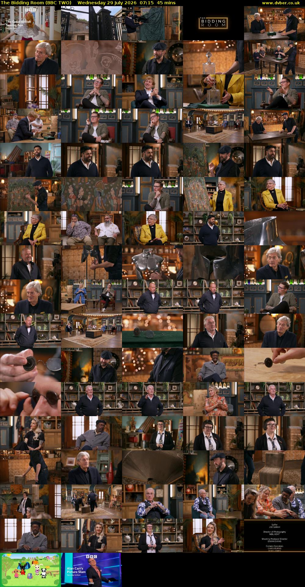 The Bidding Room (BBC TWO) Wednesday 29 July 2026 07:15 - 08:00