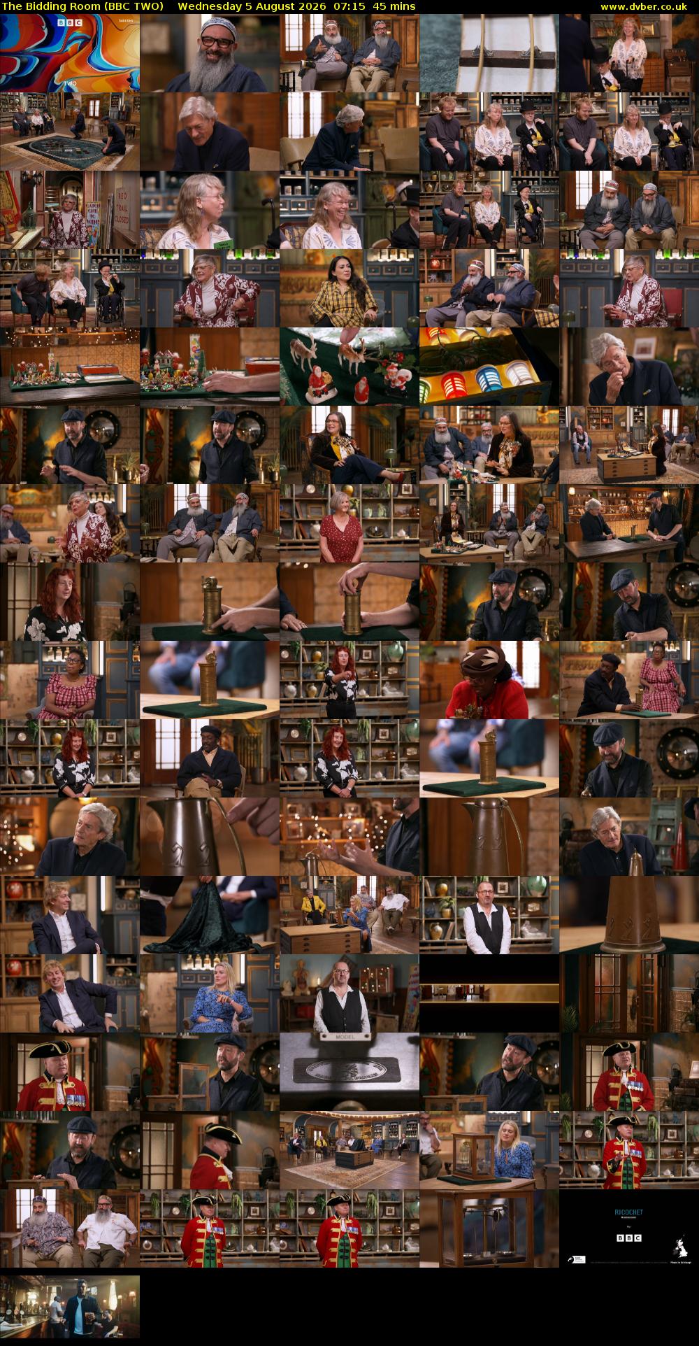 The Bidding Room (BBC TWO) Wednesday 5 August 2026 07:15 - 08:00