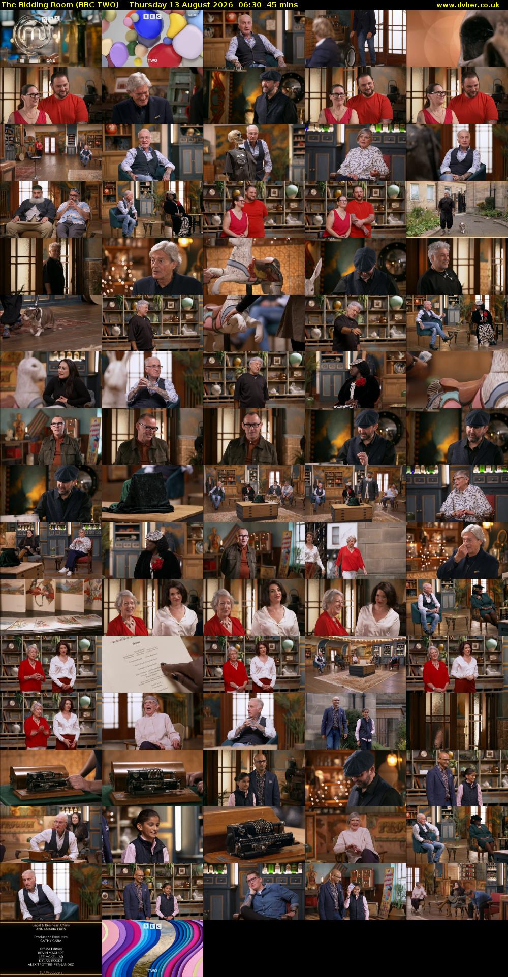 The Bidding Room (BBC TWO) Thursday 13 August 2026 06:30 - 07:15