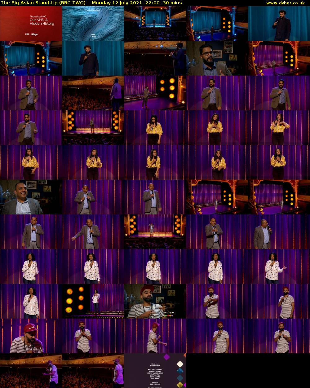 The Big Asian Stand-Up (BBC TWO) Monday 12 July 2021 22:00 - 22:30