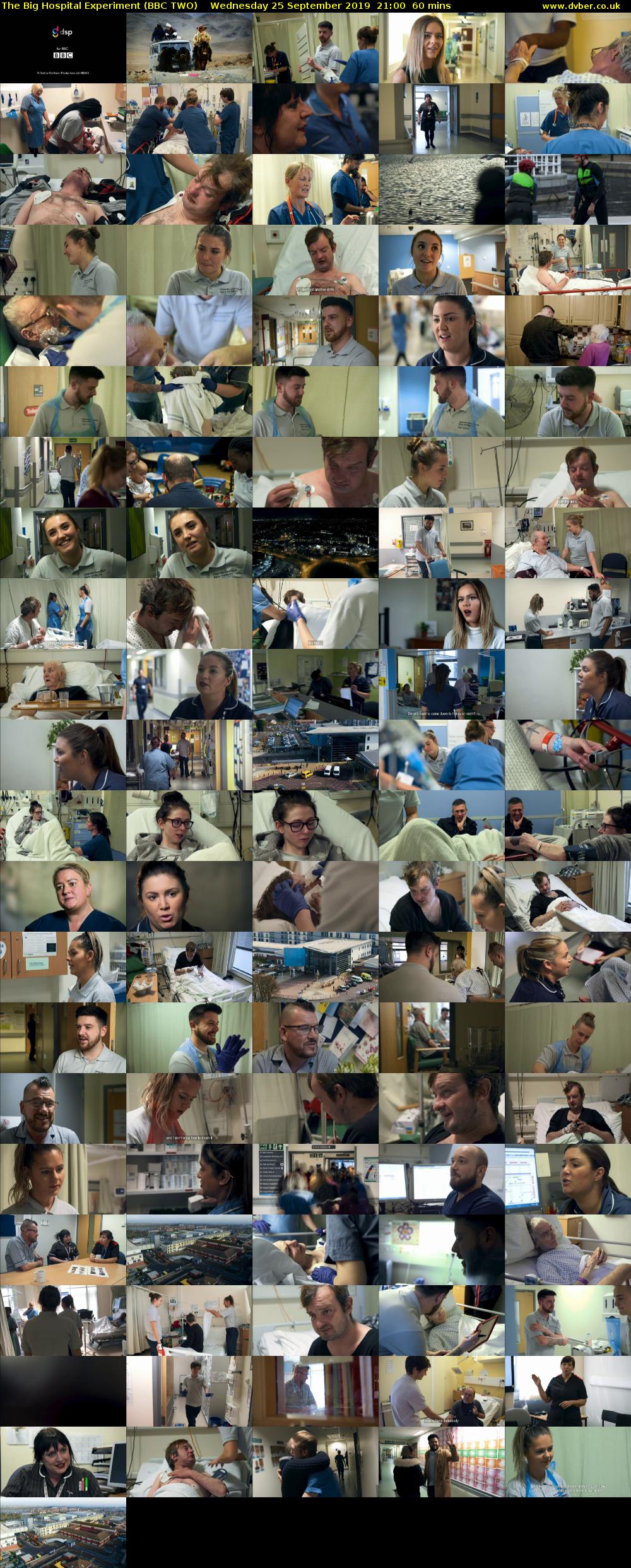 The Big Hospital Experiment (BBC TWO) Wednesday 25 September 2019 21:00 - 22:00