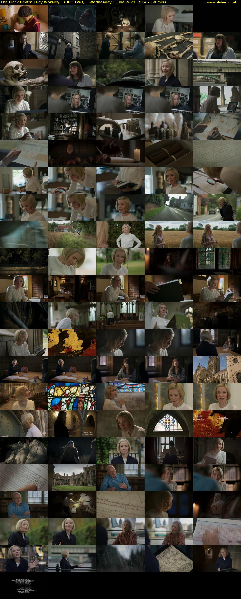 The Black Death: Lucy Worsley... (BBC TWO) Wednesday 1 June 2022 23:45 - 00:45