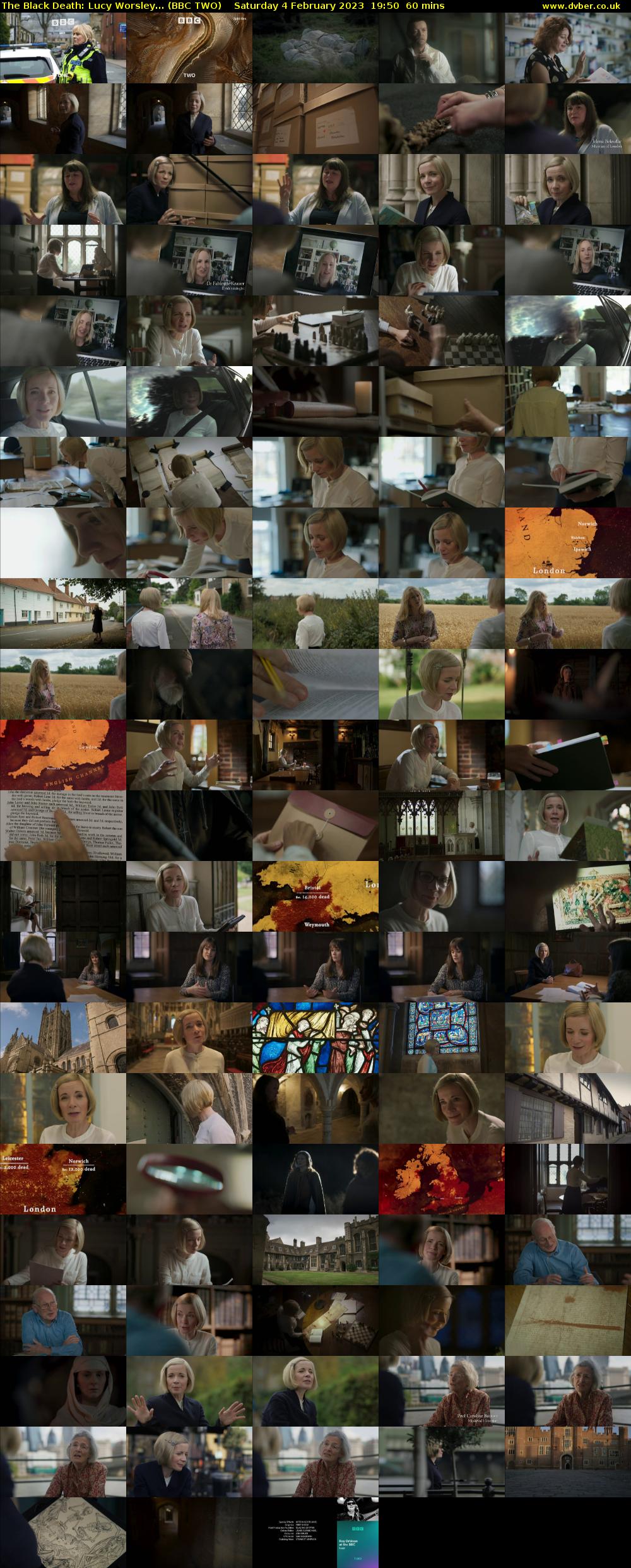 The Black Death: Lucy Worsley... (BBC TWO) Saturday 4 February 2023 19:50 - 20:50