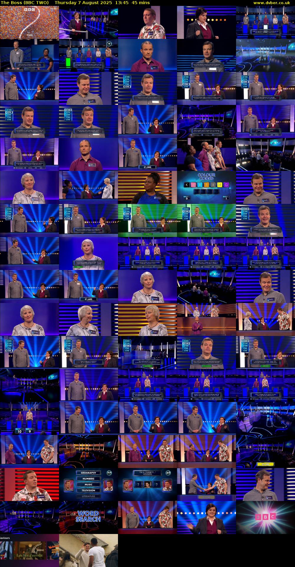 The Boss (BBC TWO) Thursday 7 August 2025 13:45 - 14:30