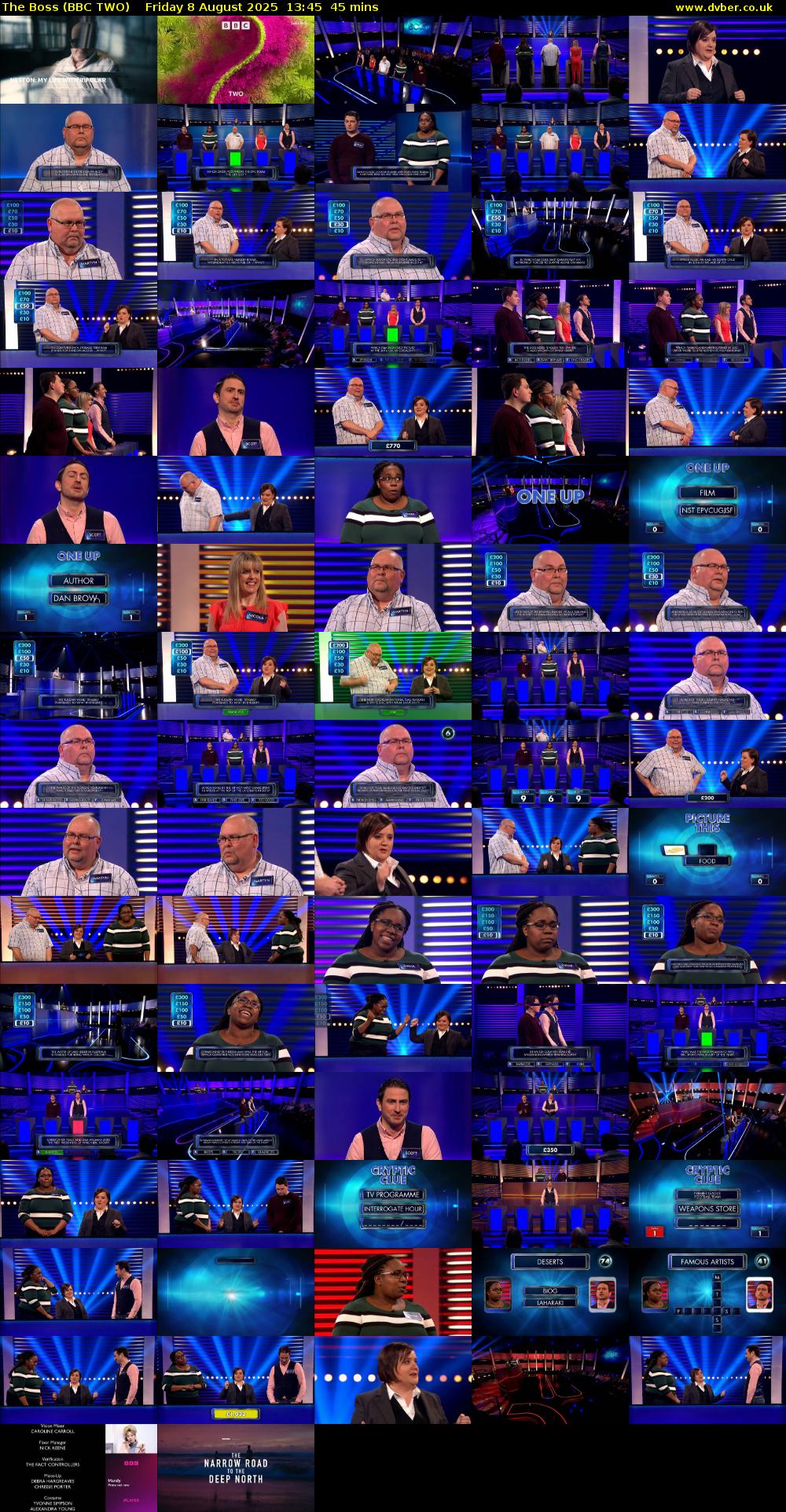 The Boss (BBC TWO) Friday 8 August 2025 13:45 - 14:30