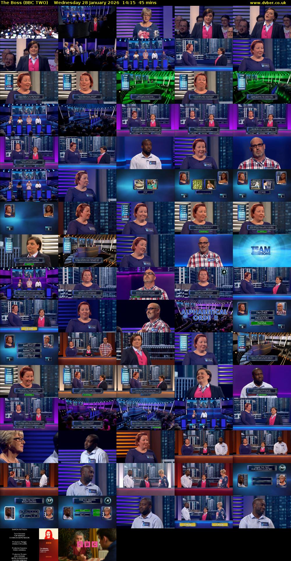 The Boss (BBC TWO) Wednesday 28 January 2026 14:15 - 15:00