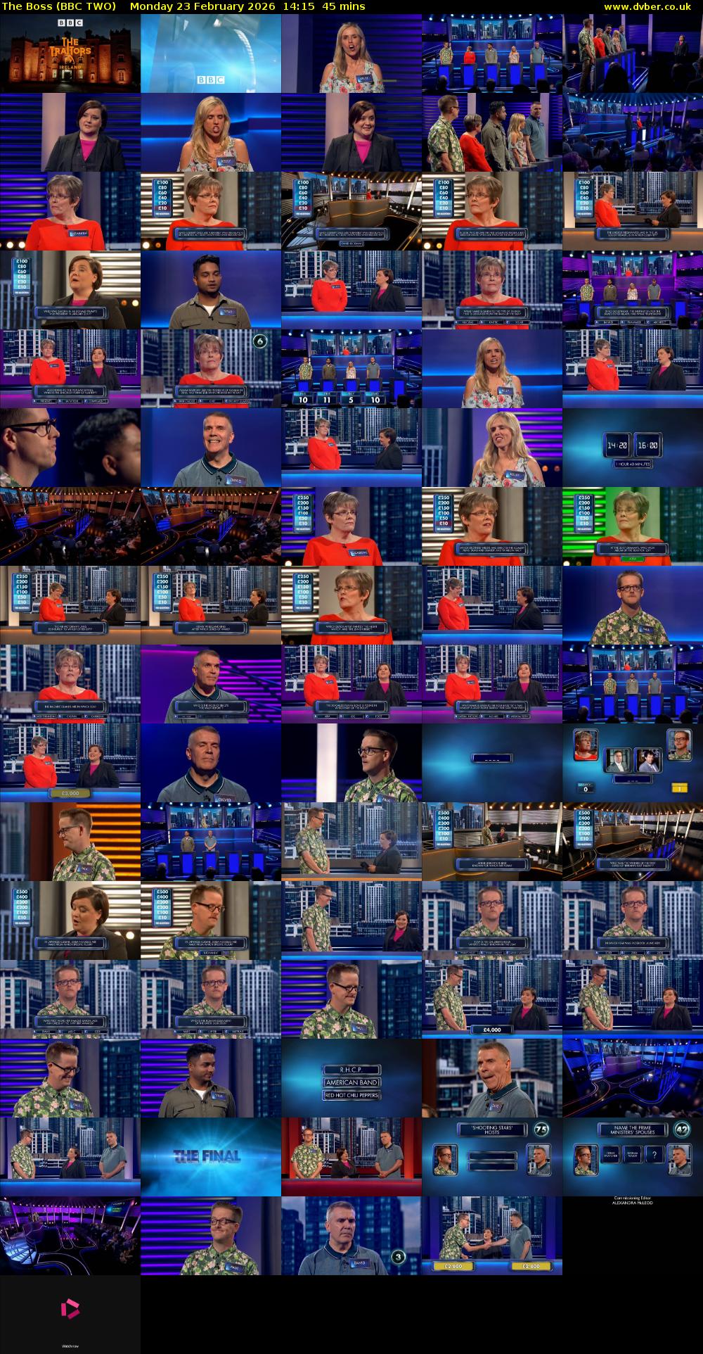 The Boss (BBC TWO) Monday 23 February 2026 14:15 - 15:00