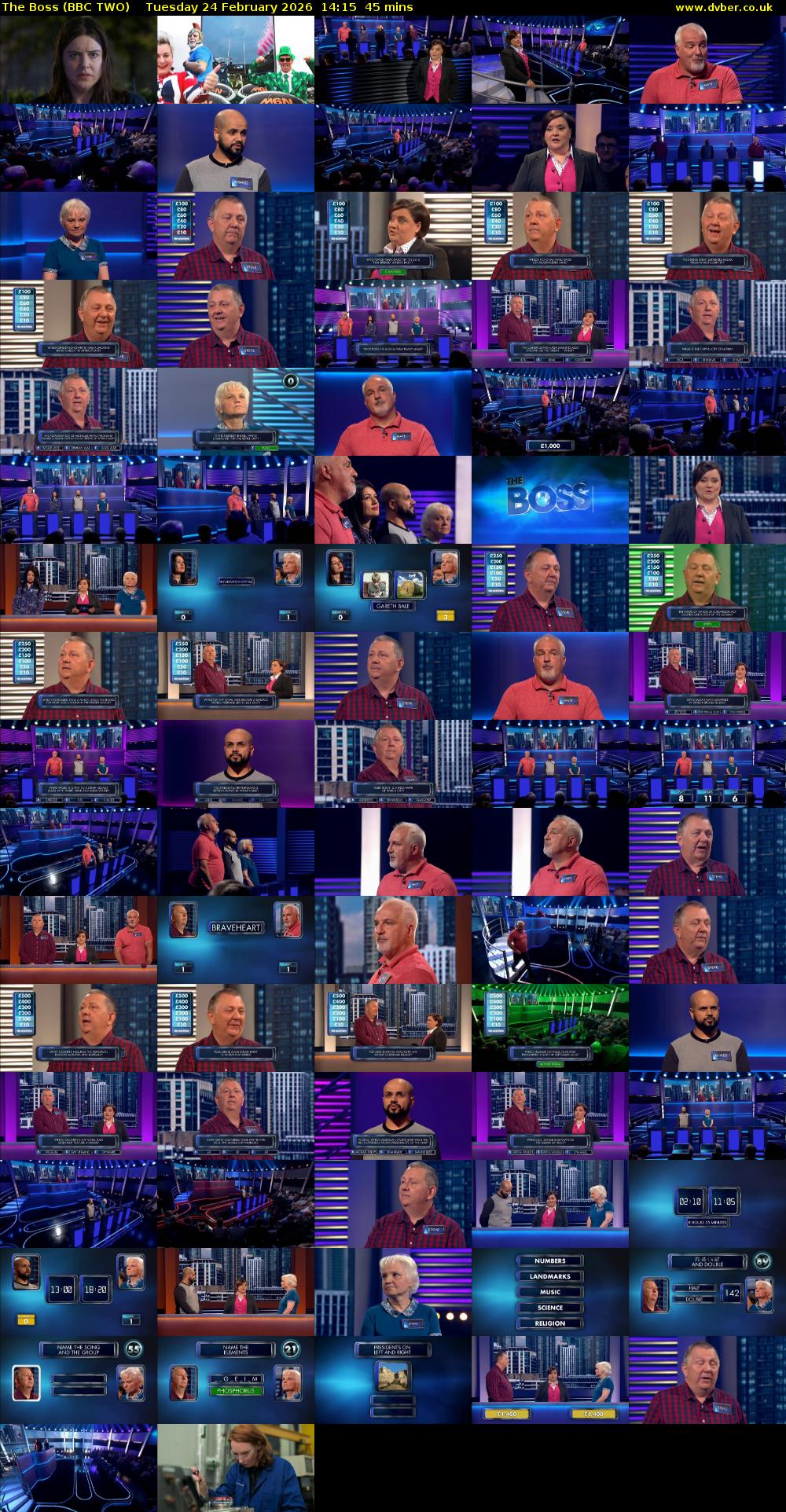 The Boss (BBC TWO) Tuesday 24 February 2026 14:15 - 15:00