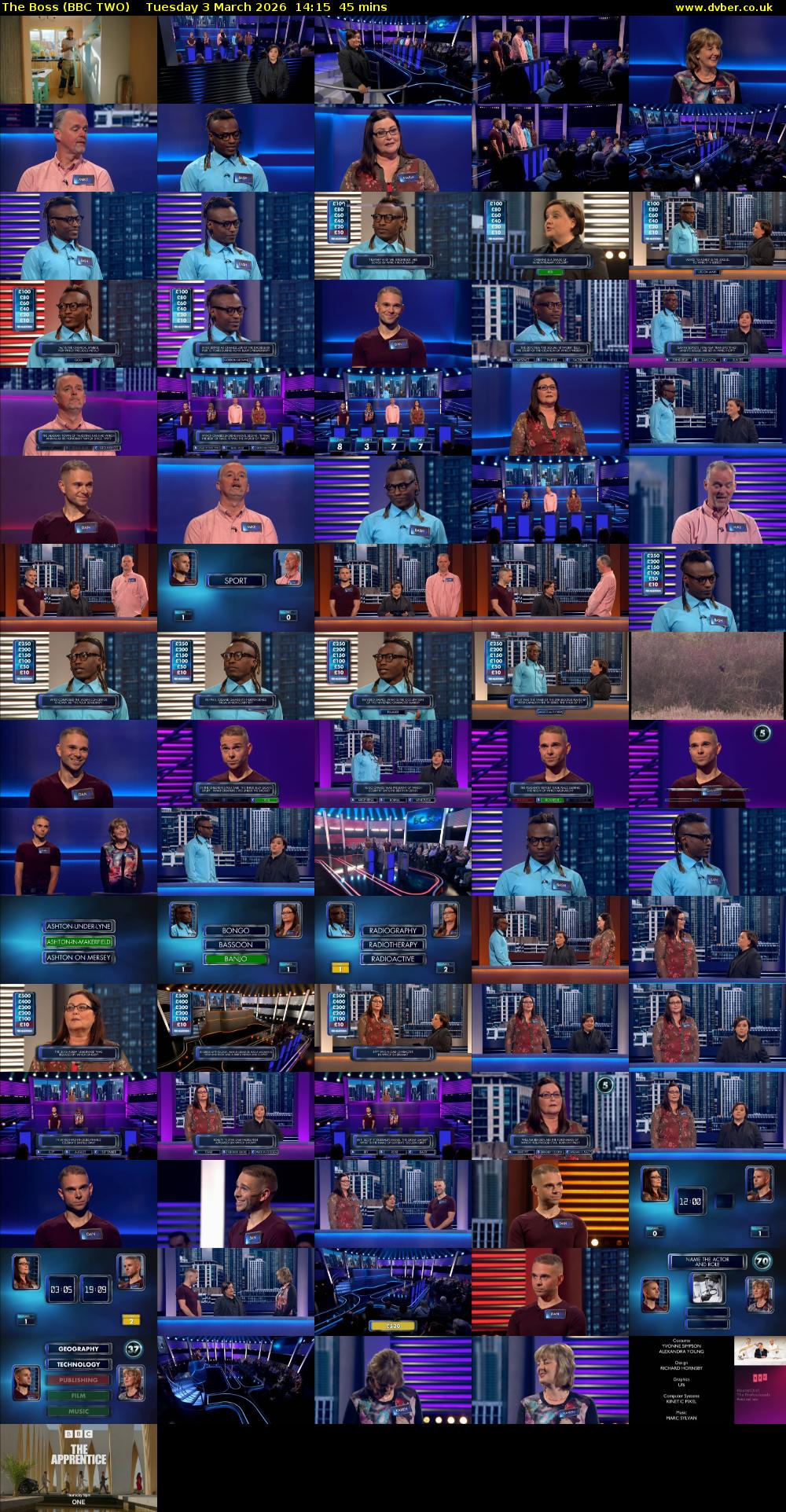 The Boss (BBC TWO) Tuesday 3 March 2026 14:15 - 15:00