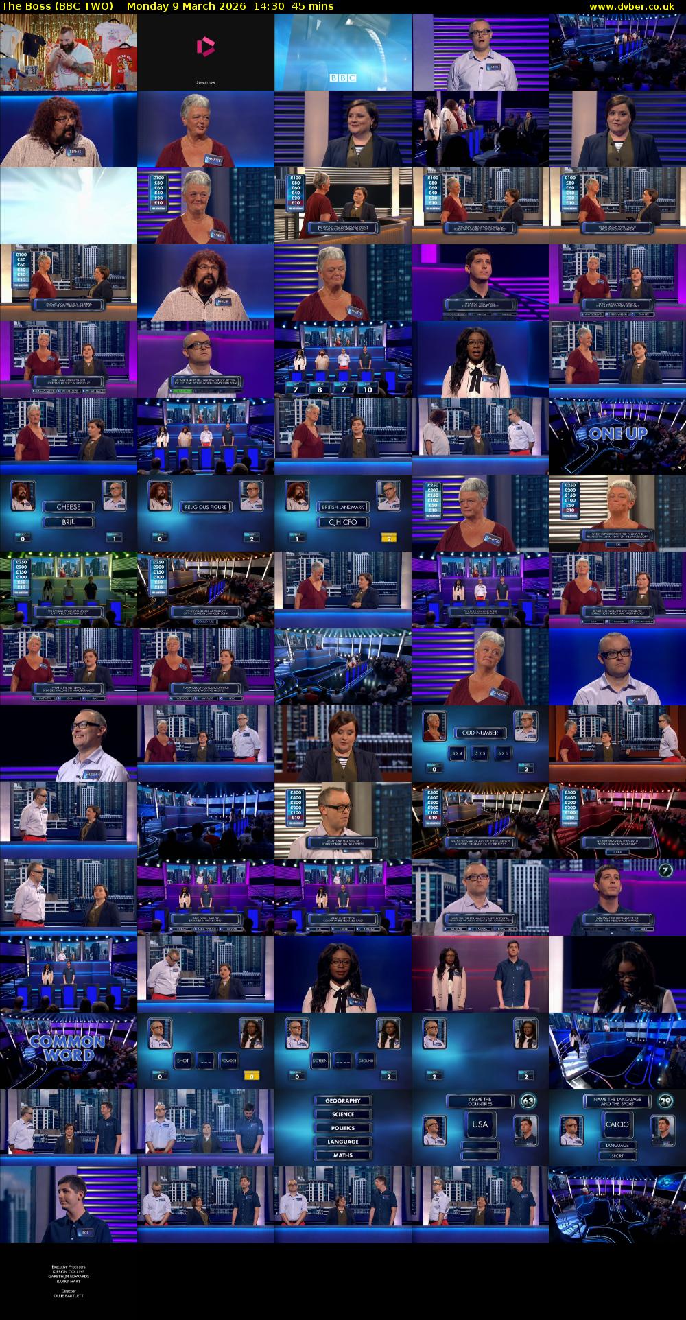 The Boss (BBC TWO) Monday 9 March 2026 14:30 - 15:15