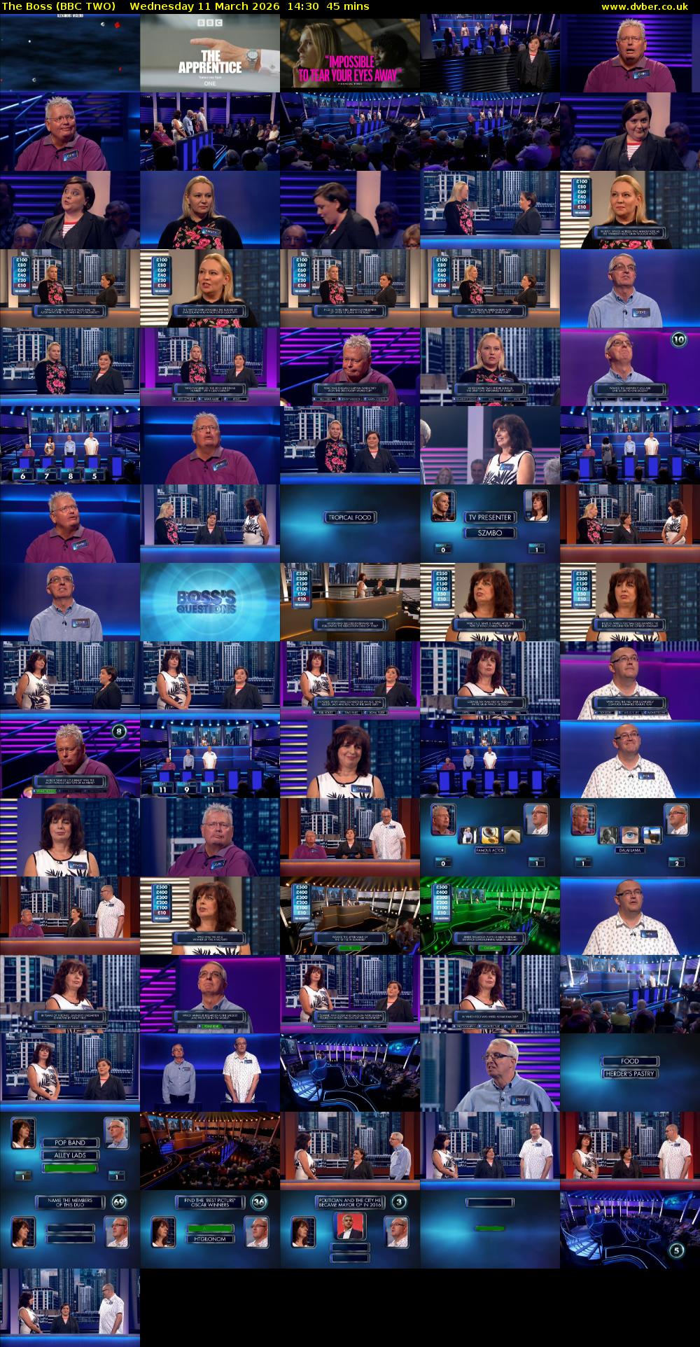 The Boss (BBC TWO) Wednesday 11 March 2026 14:30 - 15:15