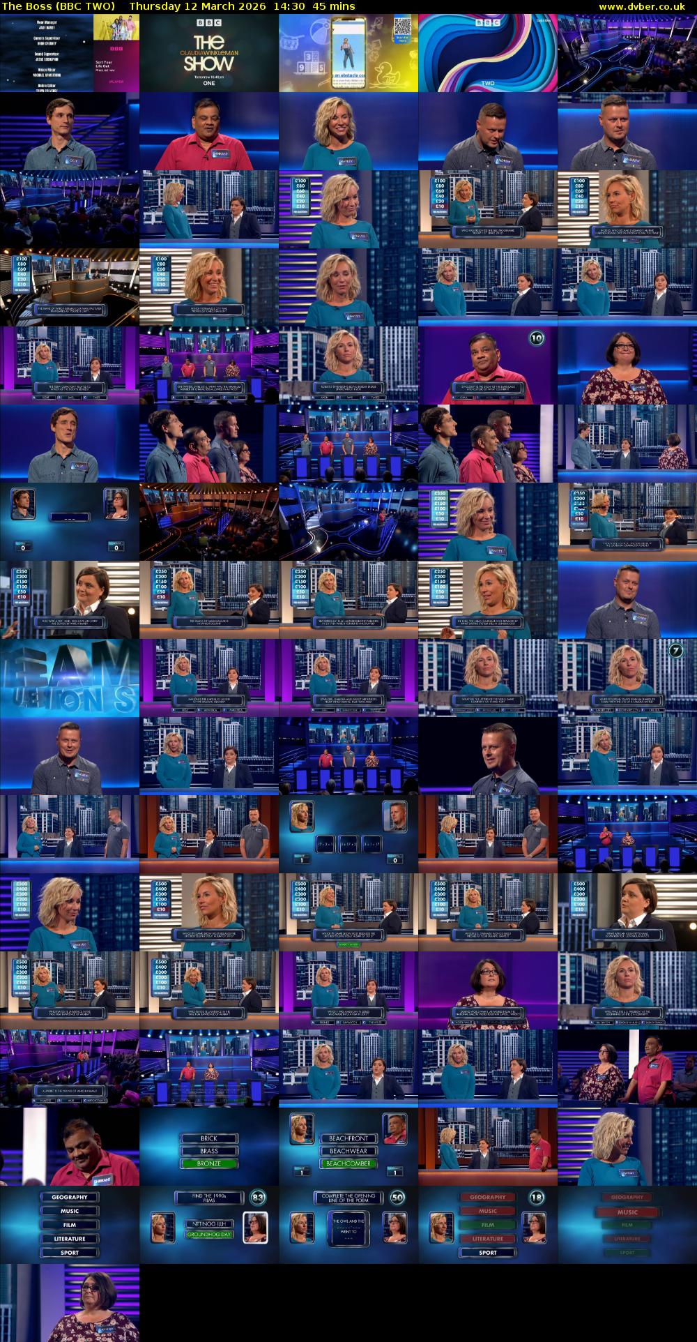 The Boss (BBC TWO) Thursday 12 March 2026 14:30 - 15:15