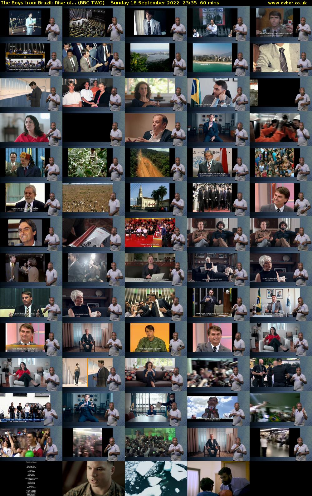 The Boys from Brazil: Rise of... (BBC TWO) Sunday 18 September 2022 23:35 - 00:35