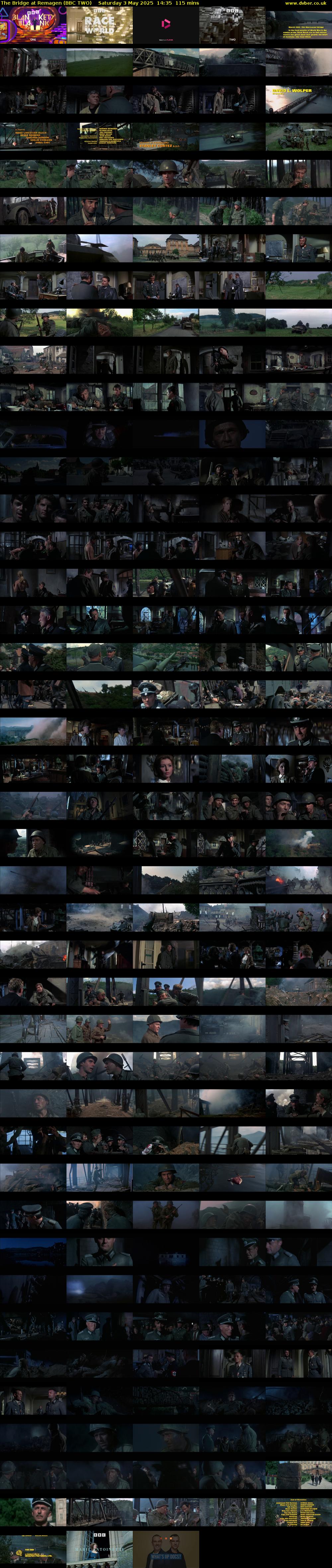 The Bridge at Remagen (BBC TWO) Saturday 3 May 2025 14:35 - 16:30