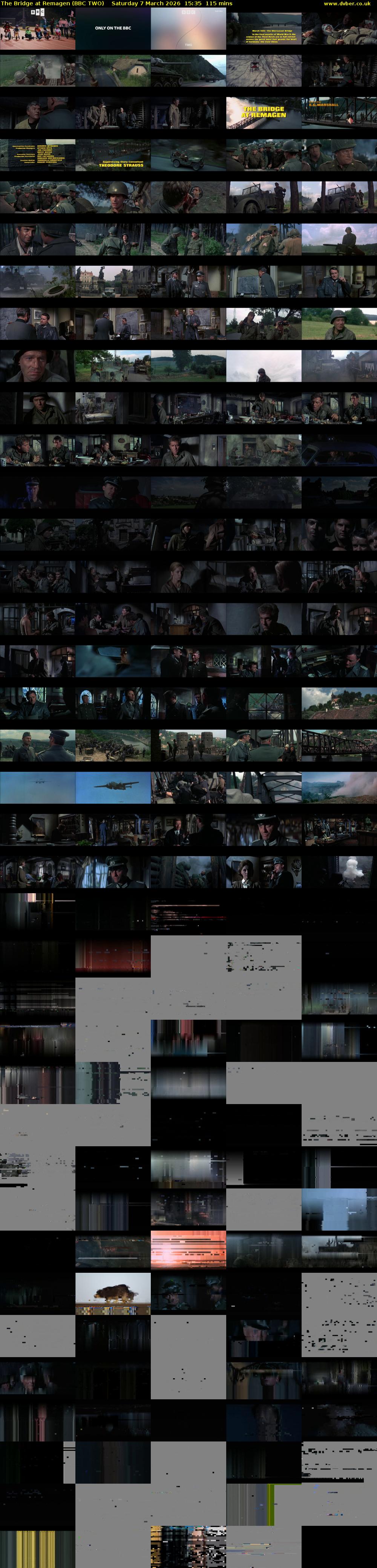 The Bridge at Remagen (BBC TWO) Saturday 7 March 2026 15:35 - 17:30