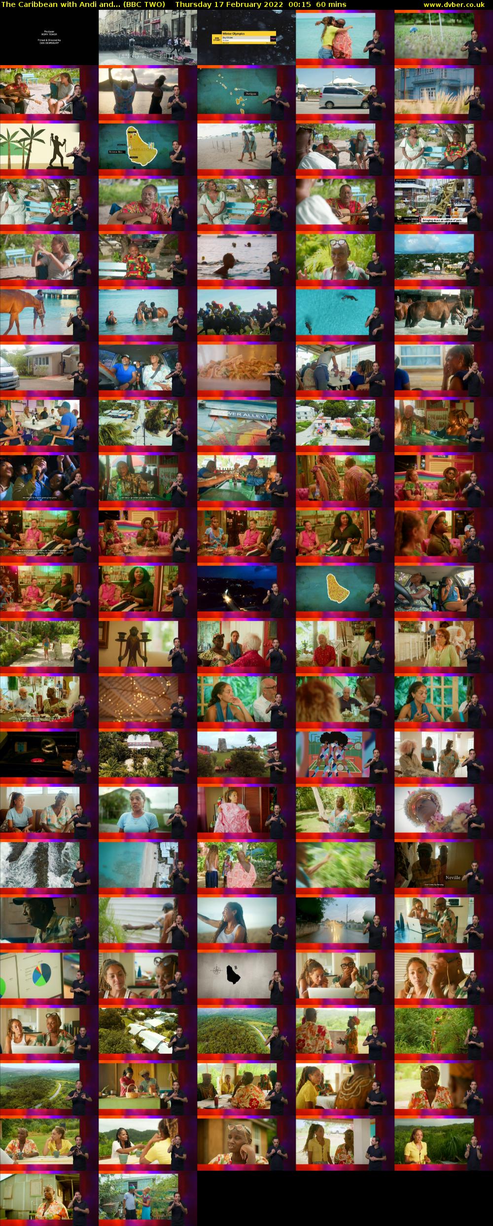 The Caribbean with Andi and... (BBC TWO) Thursday 17 February 2022 00:15 - 01:15