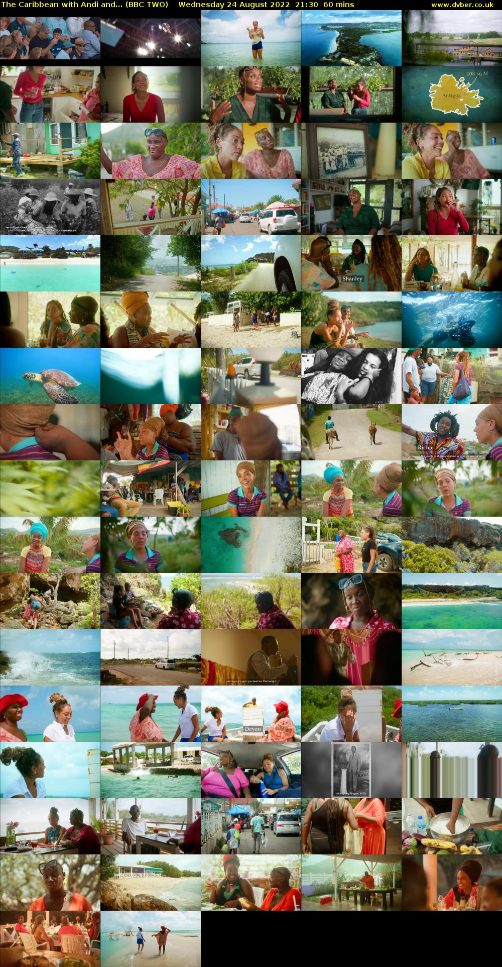 The Caribbean with Andi and... (BBC TWO) Wednesday 24 August 2022 21:30 - 22:30