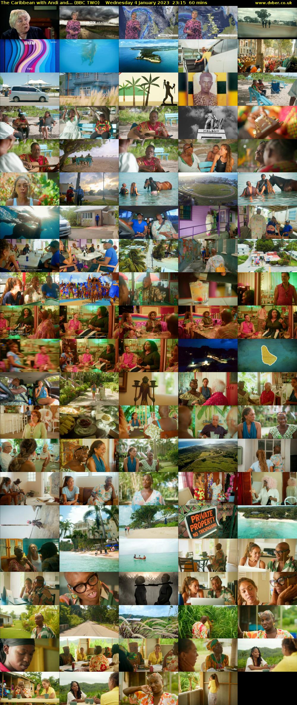 The Caribbean with Andi and... (BBC TWO) Wednesday 4 January 2023 23:15 - 00:15