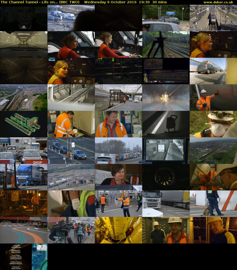 The Channel Tunnel - Life on... (BBC TWO) Wednesday 9 October 2019 19:30 - 20:00