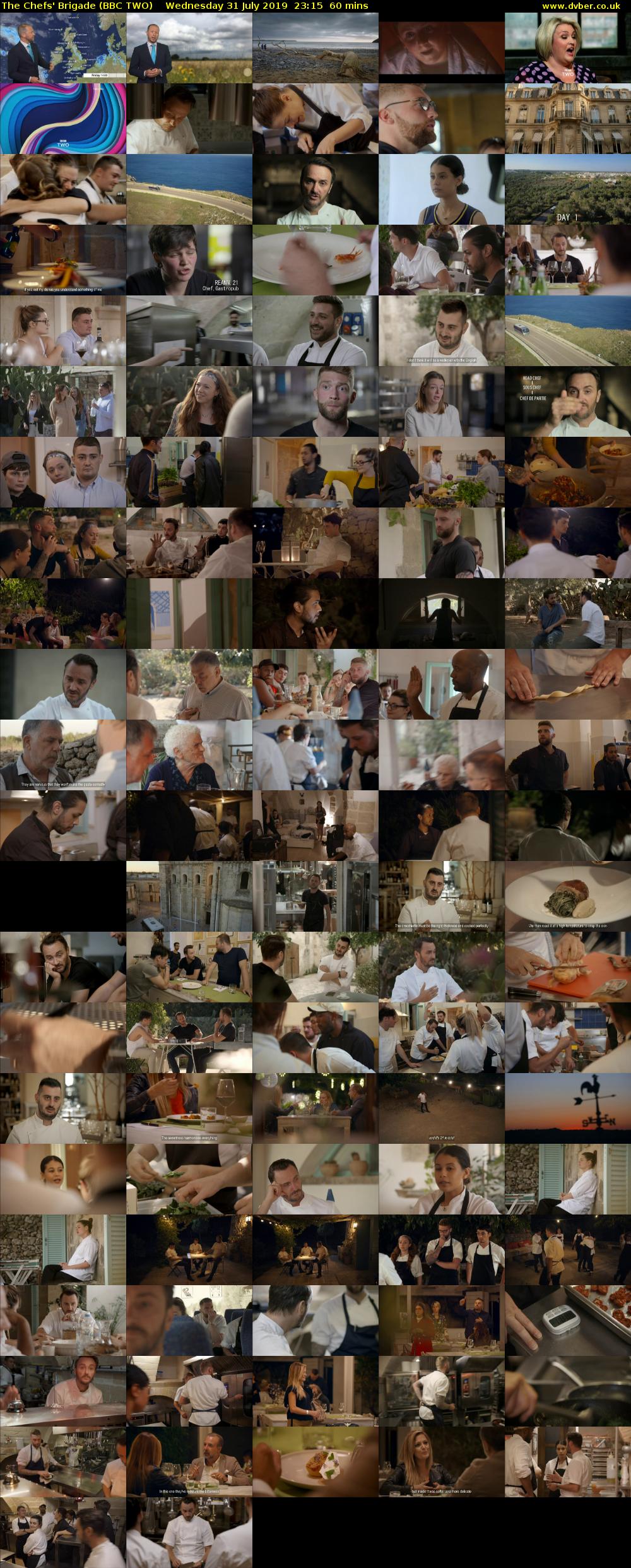 The Chefs' Brigade (BBC TWO) Wednesday 31 July 2019 23:15 - 00:15